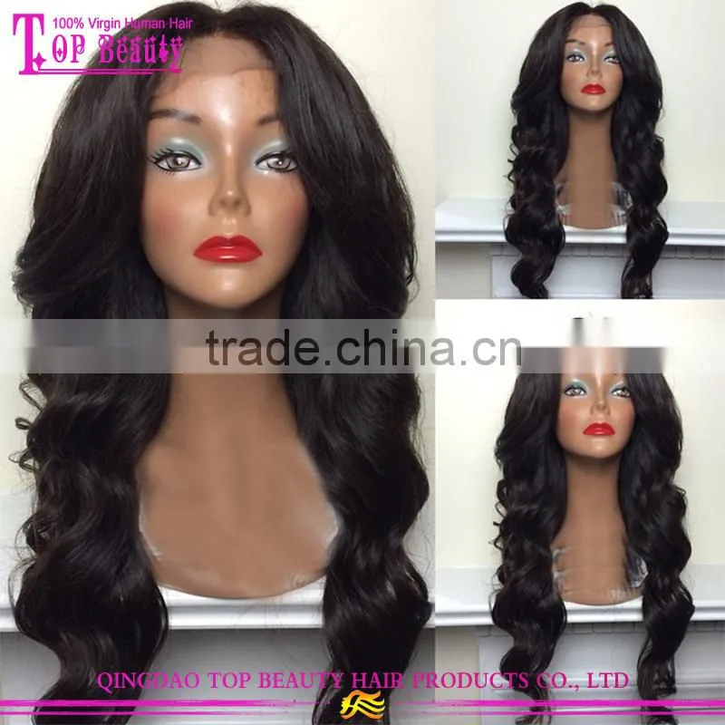 Natural Hair Line Virgin Brazilian Hair Wig Unprocess Glueless Brazilian Hair Wigs With Bangs