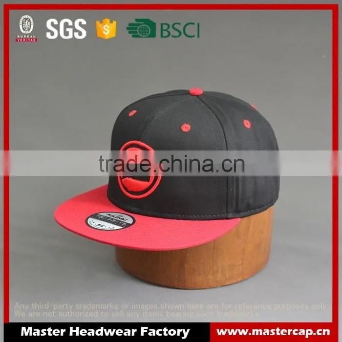 Hi quality custom 6-panel snapback caps with embroidery logo