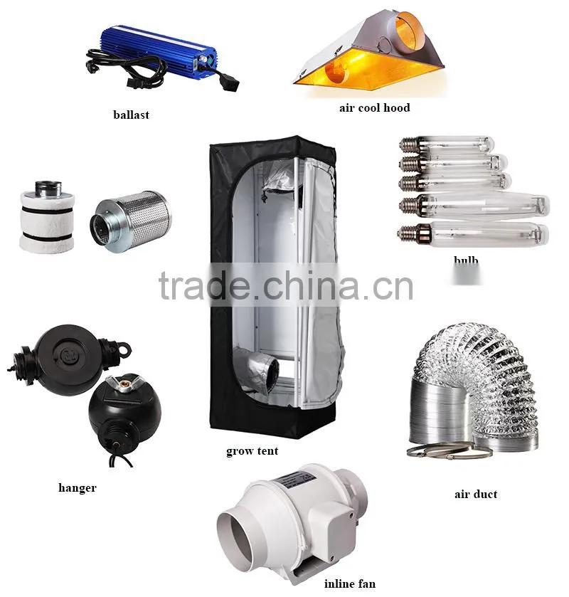 High Quality 4" aluminum flexible air duct for hydroponic system