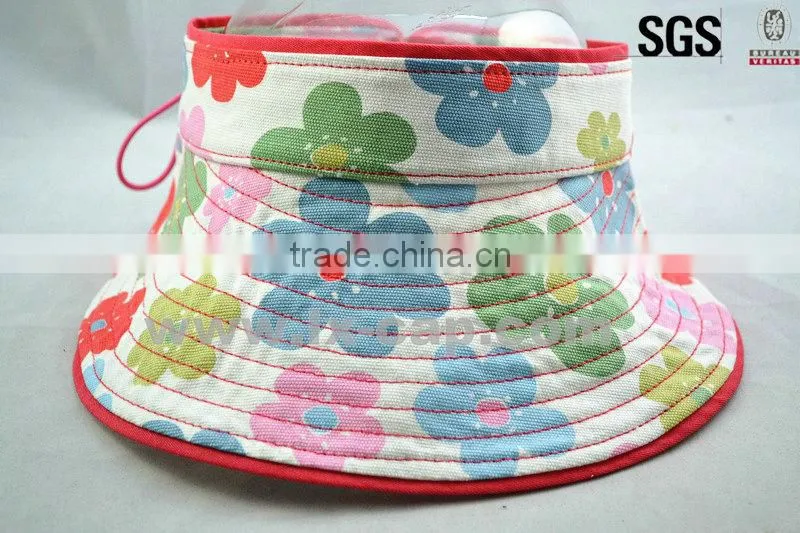 Hot Sale Ladies Style Promotional Sun Visor Caps For Summer