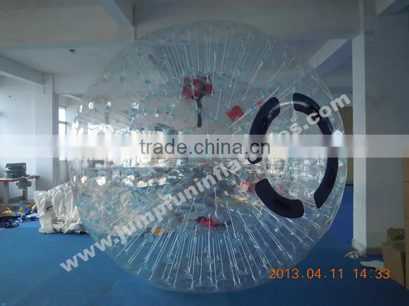 cheap 1.0mm PVC Zorb Ball,3 meter diameter Inflatable Zorb Ball for adults