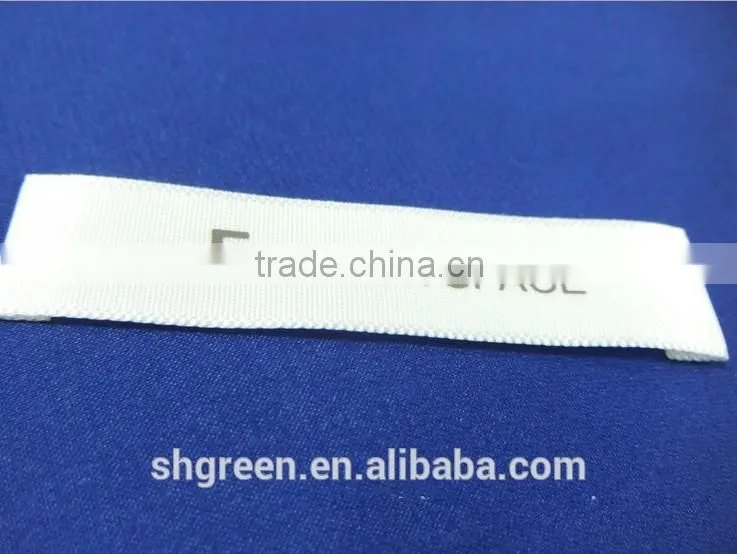 Dull surface polyester satin care printing label