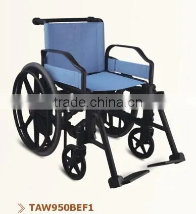 manual plastic detachable armrest and footrest wheelchair for sale