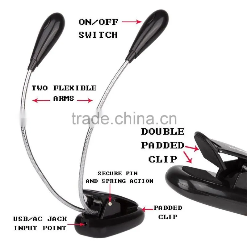 8 LED Rechargeable Reading Light Book Light for Wholesale on Amazon