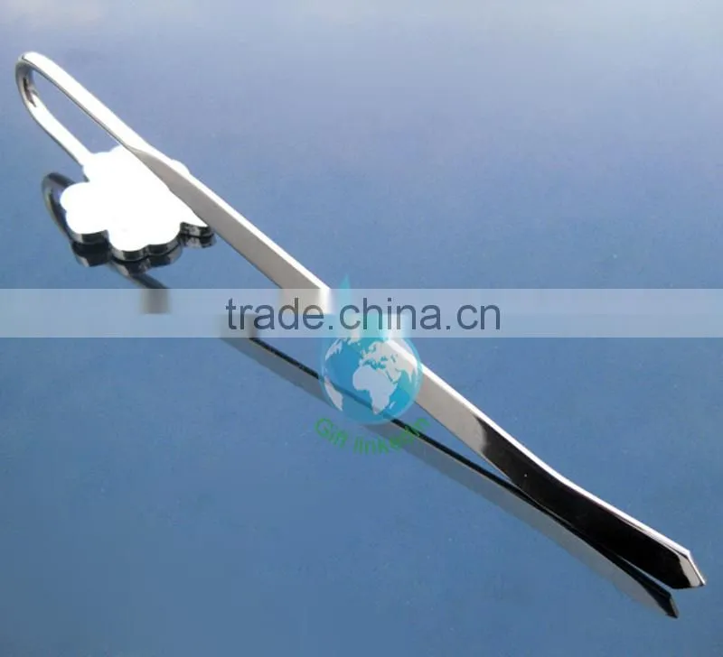 Four-leaf clover metal bookmark/custom 3d bookmark china supplier