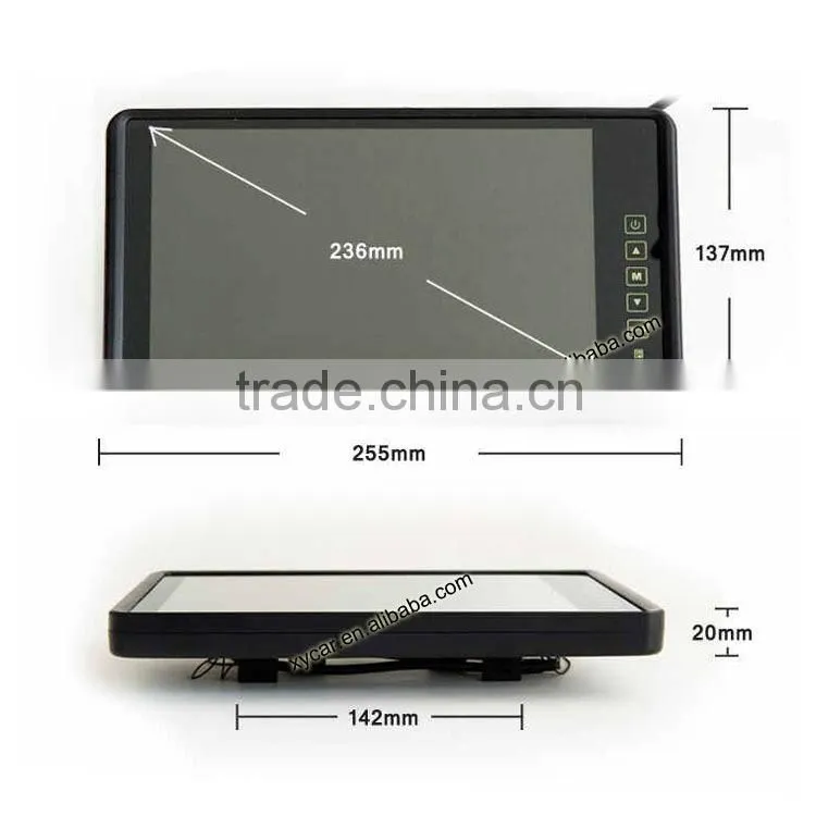 Tft Lcd 9inch Back LED Monitor Display , Back Monitor Display XY-2019