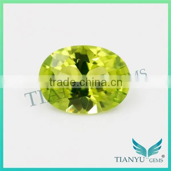 Free Samples Gem Stone Synthetic #172 Yellow Oval Cut Nano Sital Gems for Jewelry Necklace,Earring,Rings