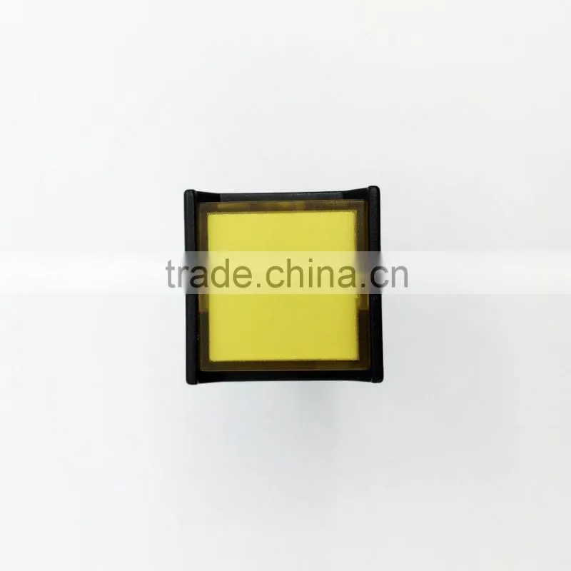 plastic switch square 16mm push button micro on/off switch orange led