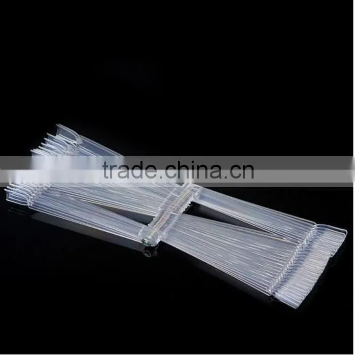 Nail Art Sticks Display Tips Pop Polish Fan False Practice Nail Sticker 50Pcs