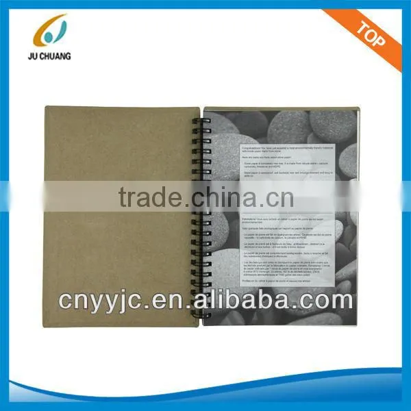 hardcover spiral bound notebook