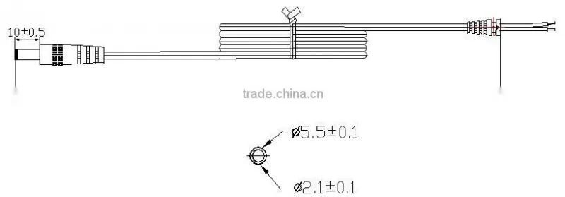 wall mount direct plug-in 12v 1a power adapter