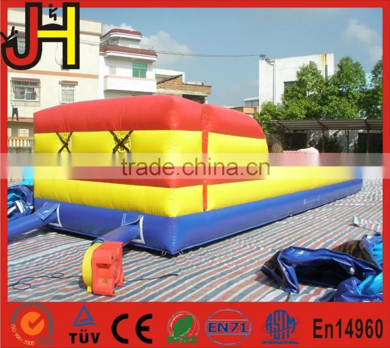 Wholesale double lane inflatable bungee run, inflatable Sport Game