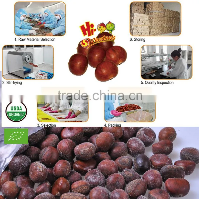 Wholesale frozen roasted chestnuts in shell for sale