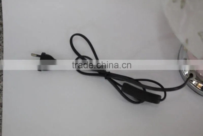 No.1 yiwu exporting commission agent wanted modern rose printed european bedside lamp/desk lamp