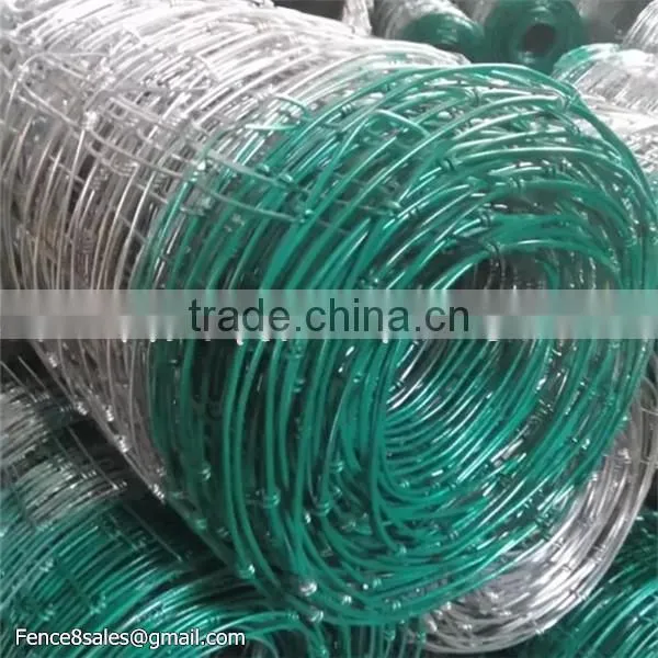 Ranch Woven Field Fence 2.5mm diameter cattle wire fence 1.2m high galvanized surface livestock fencing