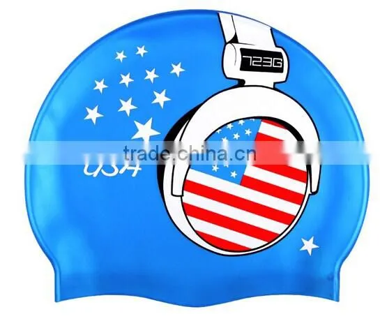 silicone swim caps