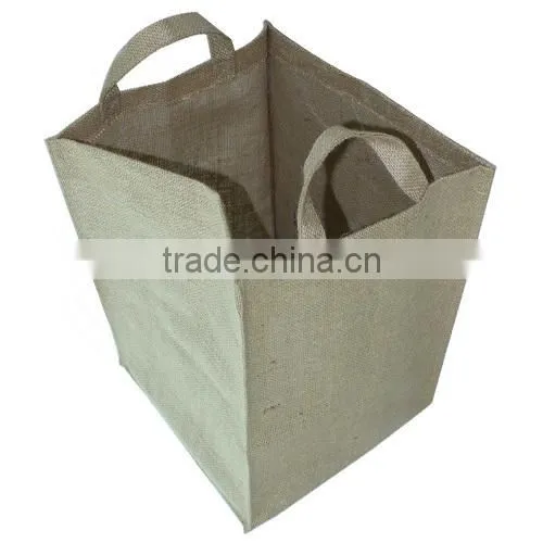 2014 new Korea design flax storage bag,Pure color zakka groceries linen hanging bag(BBHT009)