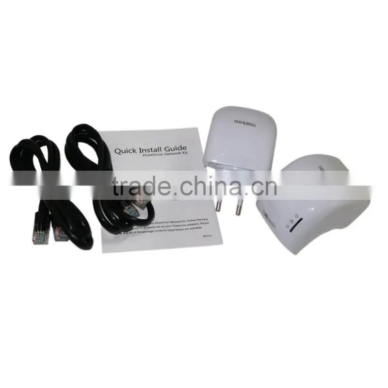 New products 500Mbps mini powerline extender network tool kit powerline adapter EU