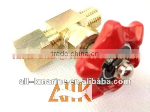 Brass Needle Straight Valves with Ring Joint Nut and Male Thread