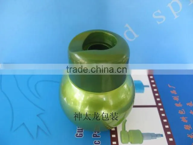 PET plastic bottle PP cover part at the shoulder