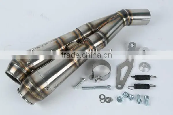 For SUZUKI GSX-R600 2011- SM Motorcycle Exhaust Pipe LASER "X-Treme" slip-on mufflerset "GP-style" D70