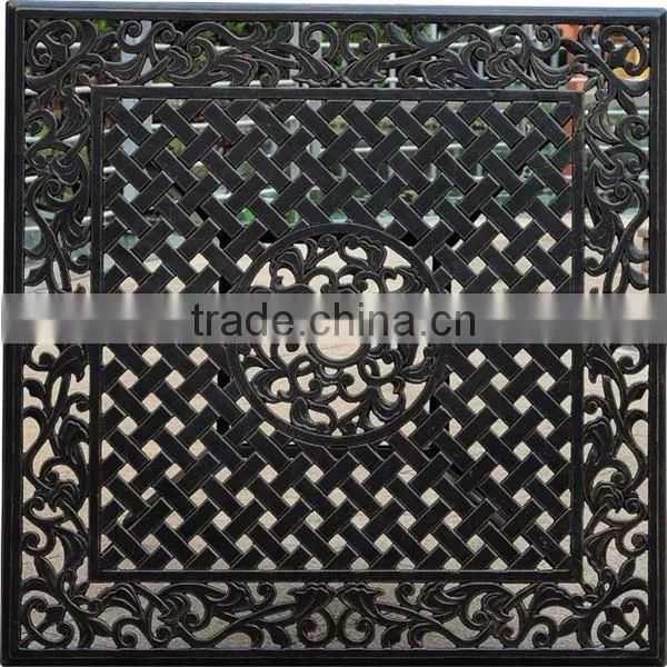 Square table & KD chairs aluminum balcony furniture