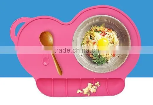 Silicone Placemat, Silicone Pad Baby Table Mat ,Waterproof Antibiosis Tableware Placemat