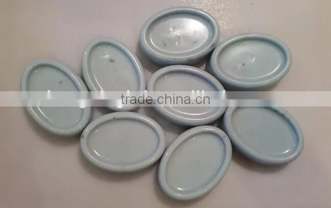 15 Cavity Oval Shaped Silicone Handmade Flexible Cake Soap Mold