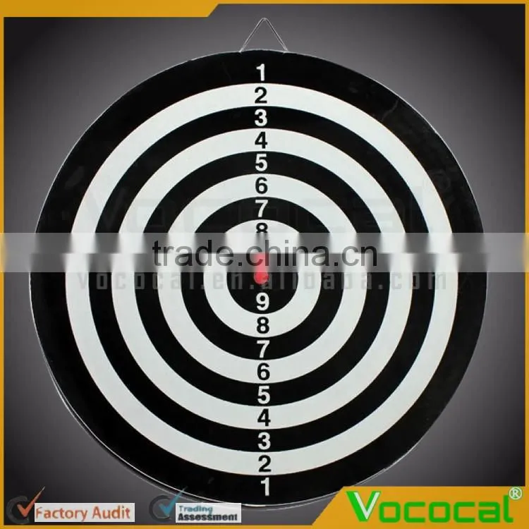 Double Sided Dart Game Thick Target Board with 6 Darts Home Office Outdoor Sports Supplies