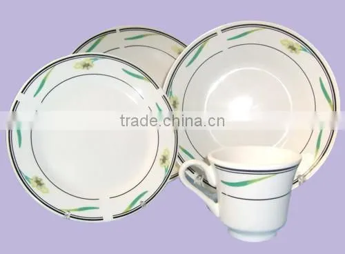 new printing 20pcs ceramic dinner set with decal