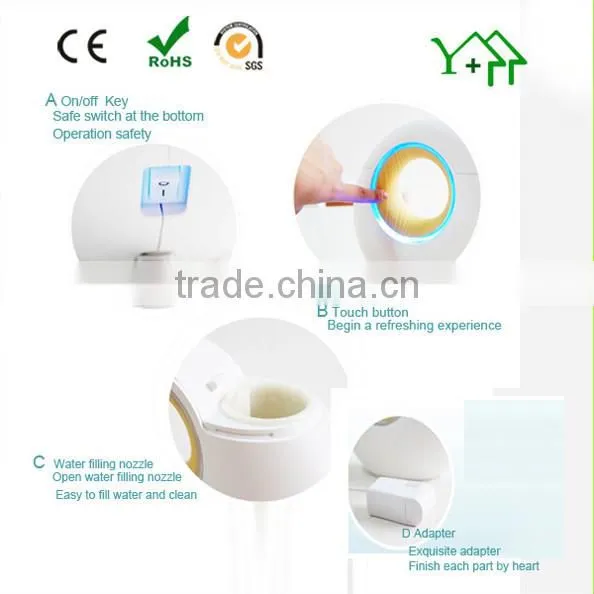 2015 New Arrival Cool Mist Humidifier, Hot Selling Air humidifier Decorative, Home Use Air Purifier with LED light