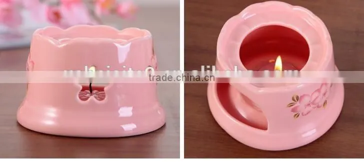 CY160 Chocolate Fountain High Temperature Resistant Ceramic Chocolate Waterfall Mini Fondue Fountain Pink Bakeware Gift Set