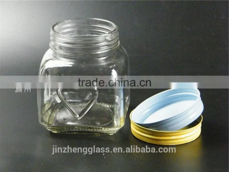Hand Press pineapple glass jar