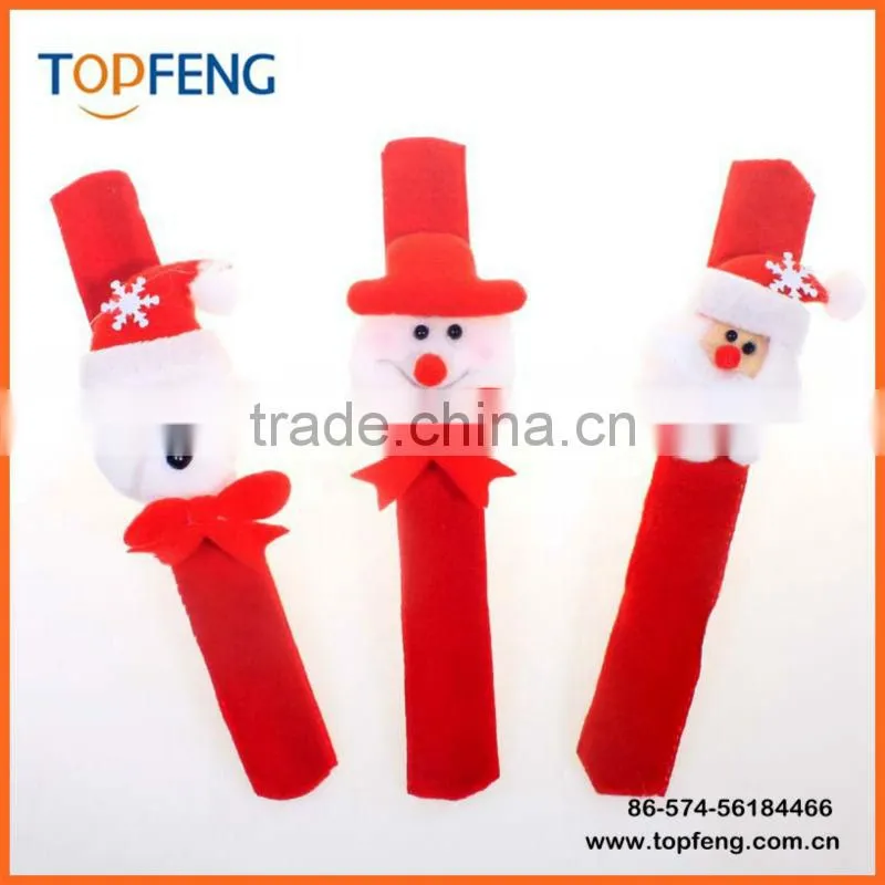 promotional christmas Princess Plush Slap Bracelet