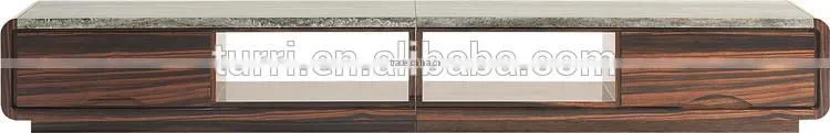 High end living room furniture marble top TV stand