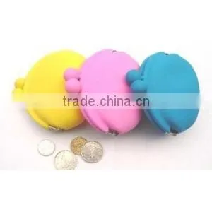 cheap solid color silicone coin holder