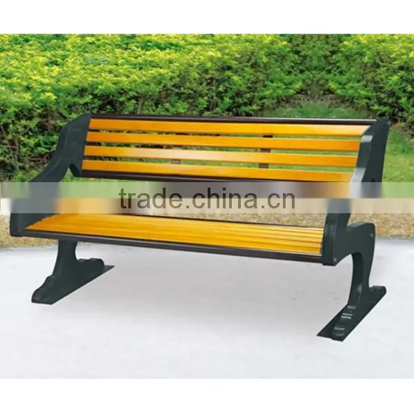 Wood Street Garden Long Bench with Backrest-HY-13