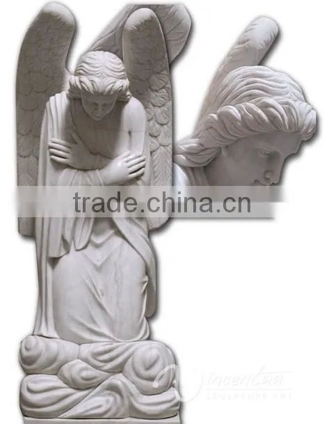 Garden Statues Wholesale Marble Stone Large Merciful Angel Statue Ornament