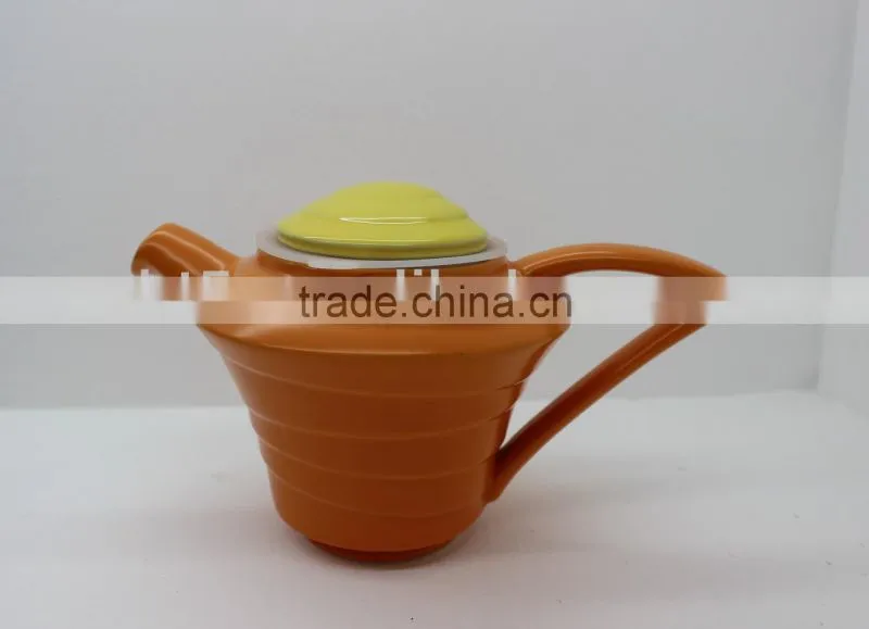 3pcs colorful ceramic teapot set for sale