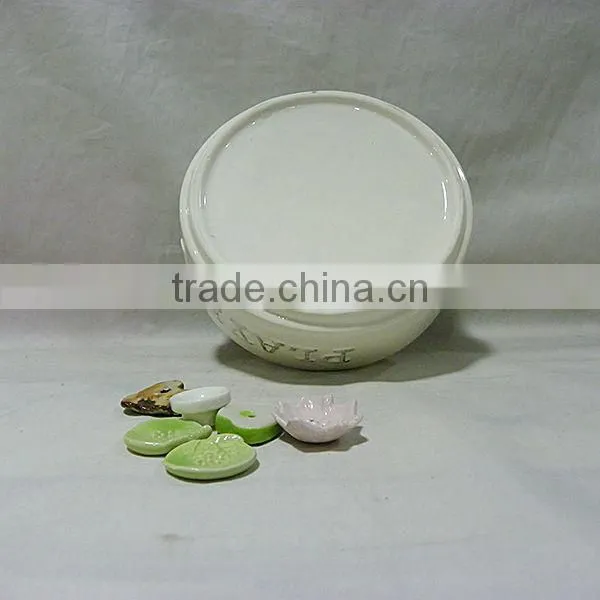 Wide Ceramic Dog Bowl