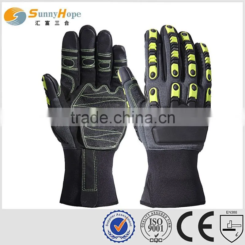 sunnyhope TPR impact gloves with nitrile