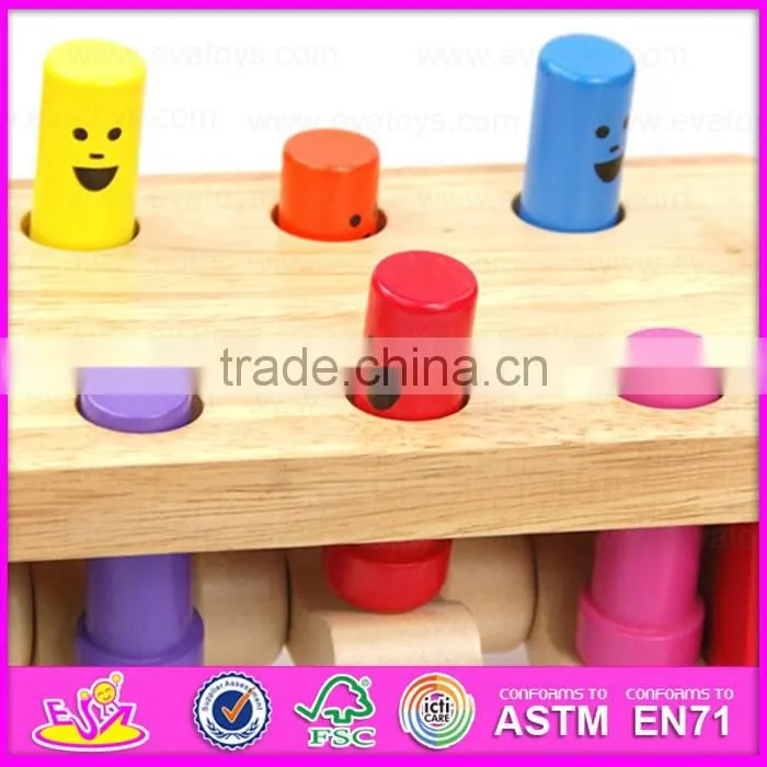 2016 top fashion baby wooden toy hammer W11G022