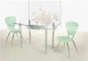 Dining table and chair, designs glass dining table set