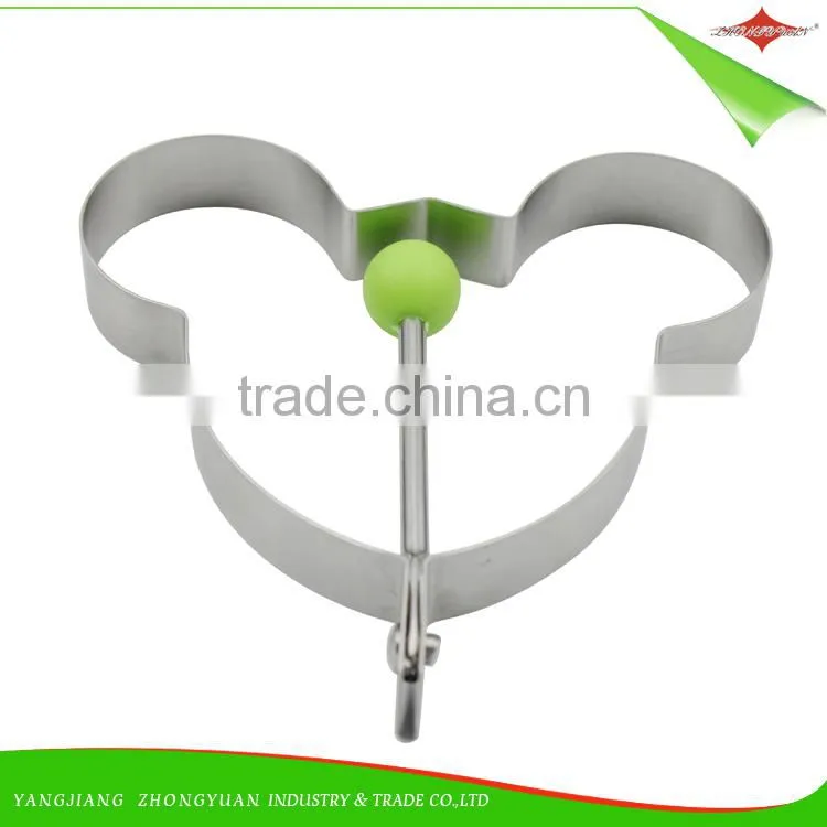 ZY-F1406 good quality flower style stainless steel egg ring pancake mold