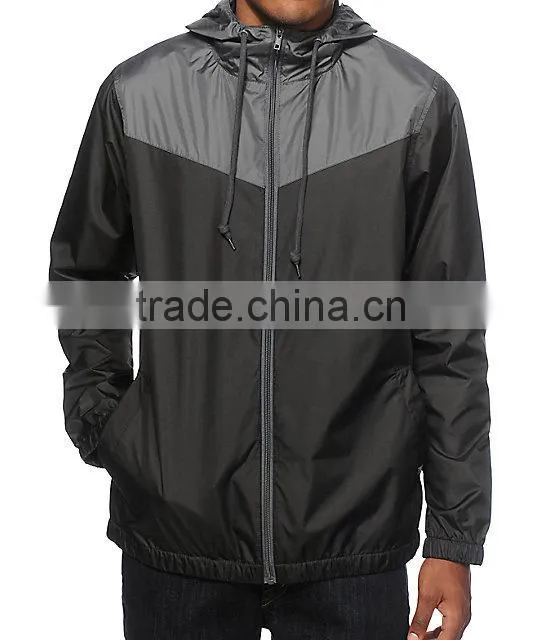 Custom 100% Nylon Softshell Jacket Waterproof men Windbreaker