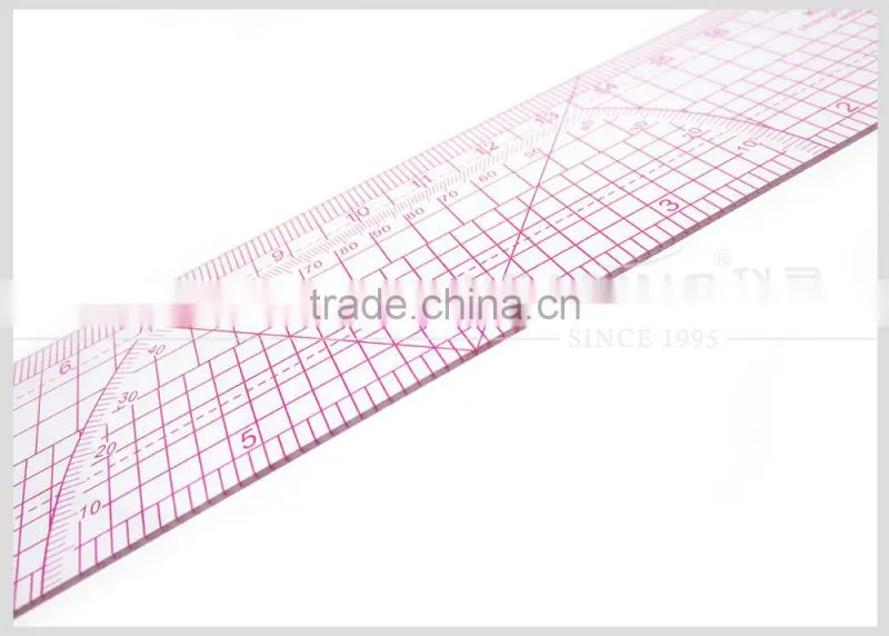 Factory wholesale high quality plastic ruler for fashion pattern design 20cm&8" #B-65