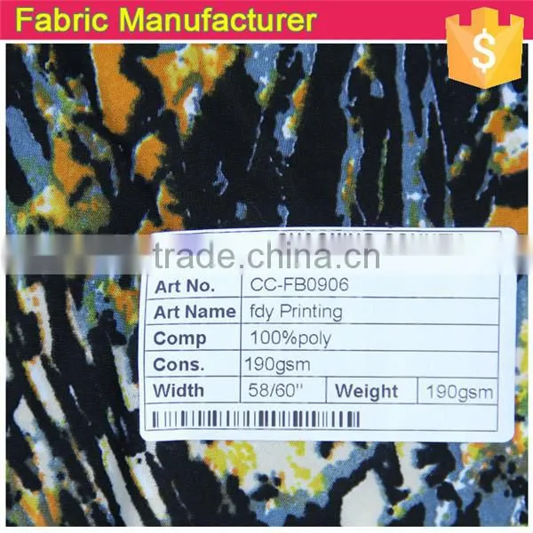 FDY PRINTTING FABRIC ING FASHON