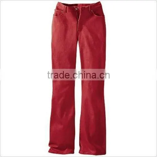 Boot-Cut Women Embroidered Jeans