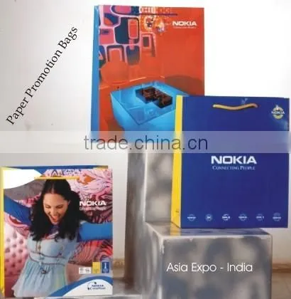 Paper Carry Bags for Showrooms with design printed