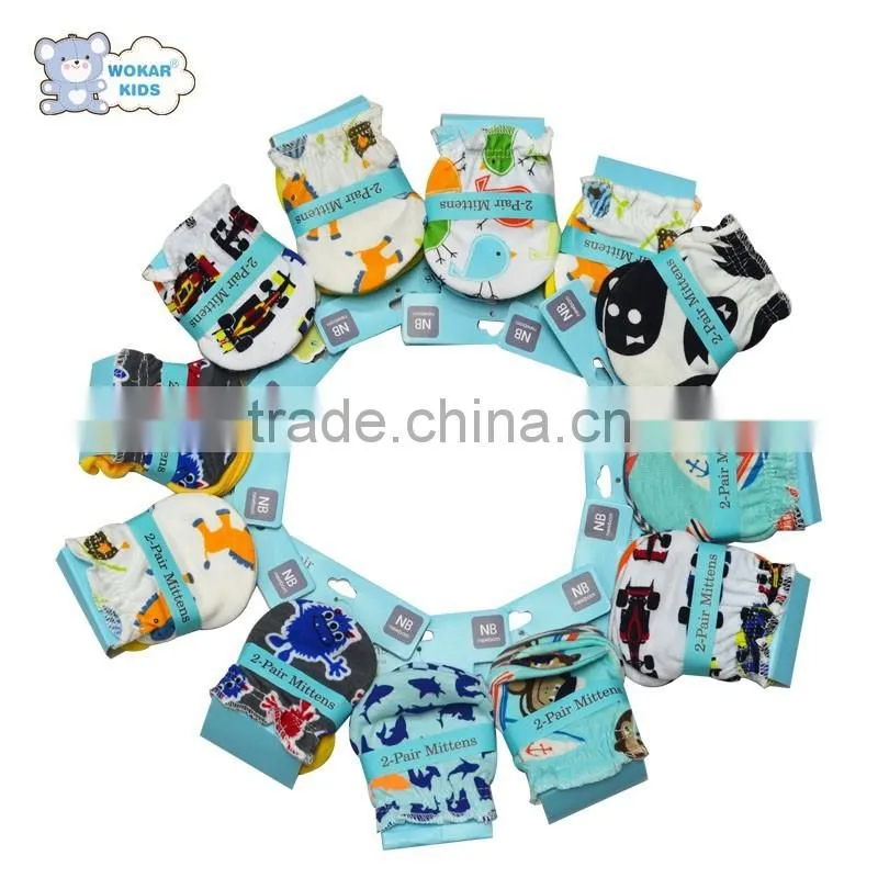 Cute keep warm baby mittens various colors